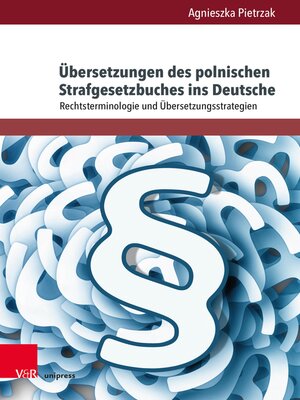 cover image of Übersetzungen des polnischen Strafgesetzbuches ins Deutsche